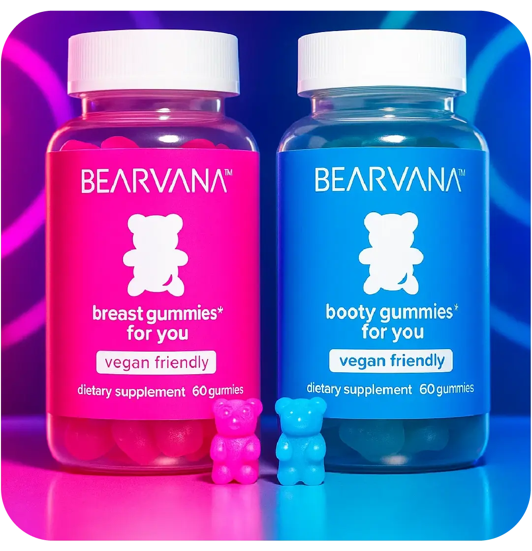 SÚPER COMBO CURVAS X 120 Gomitas ||  Para glúteos y senos más grandes naturalmente